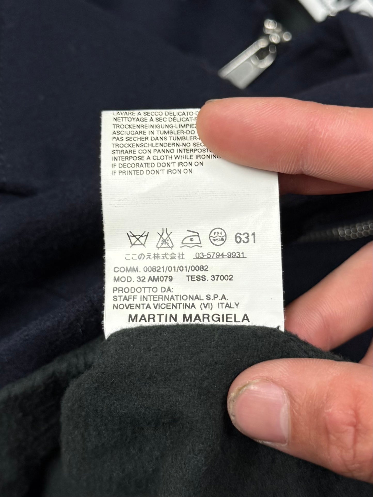 Maison Martin Margiela Cropped Zip-Up Jacket