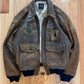 Vintage 1990’s Avirex ‘Metal-Tip Collar Leather Bomber Jacket