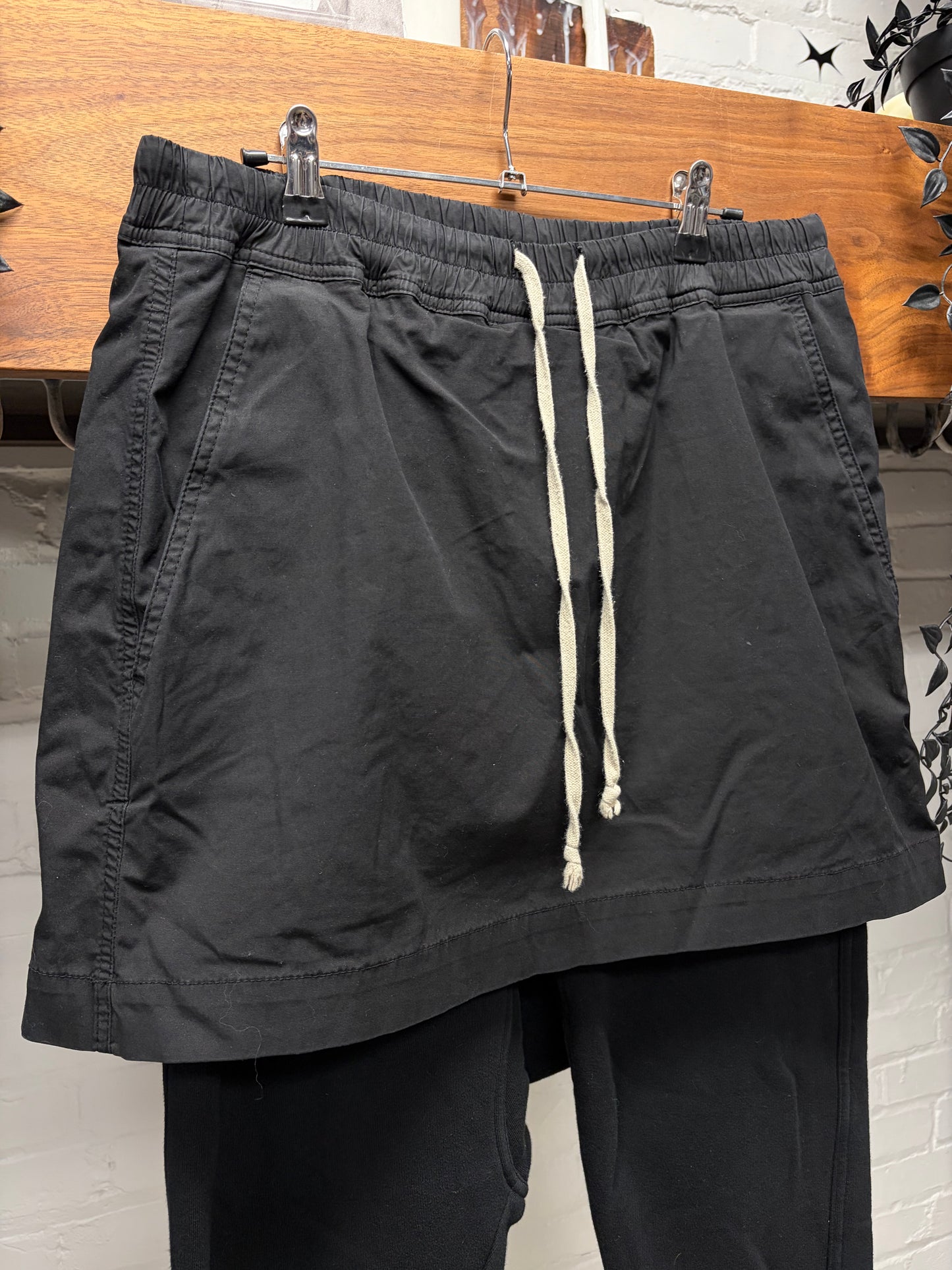 AW2015 Rick Owens ‘Sphinx’ Skirted Double Layered Drawstring Pants