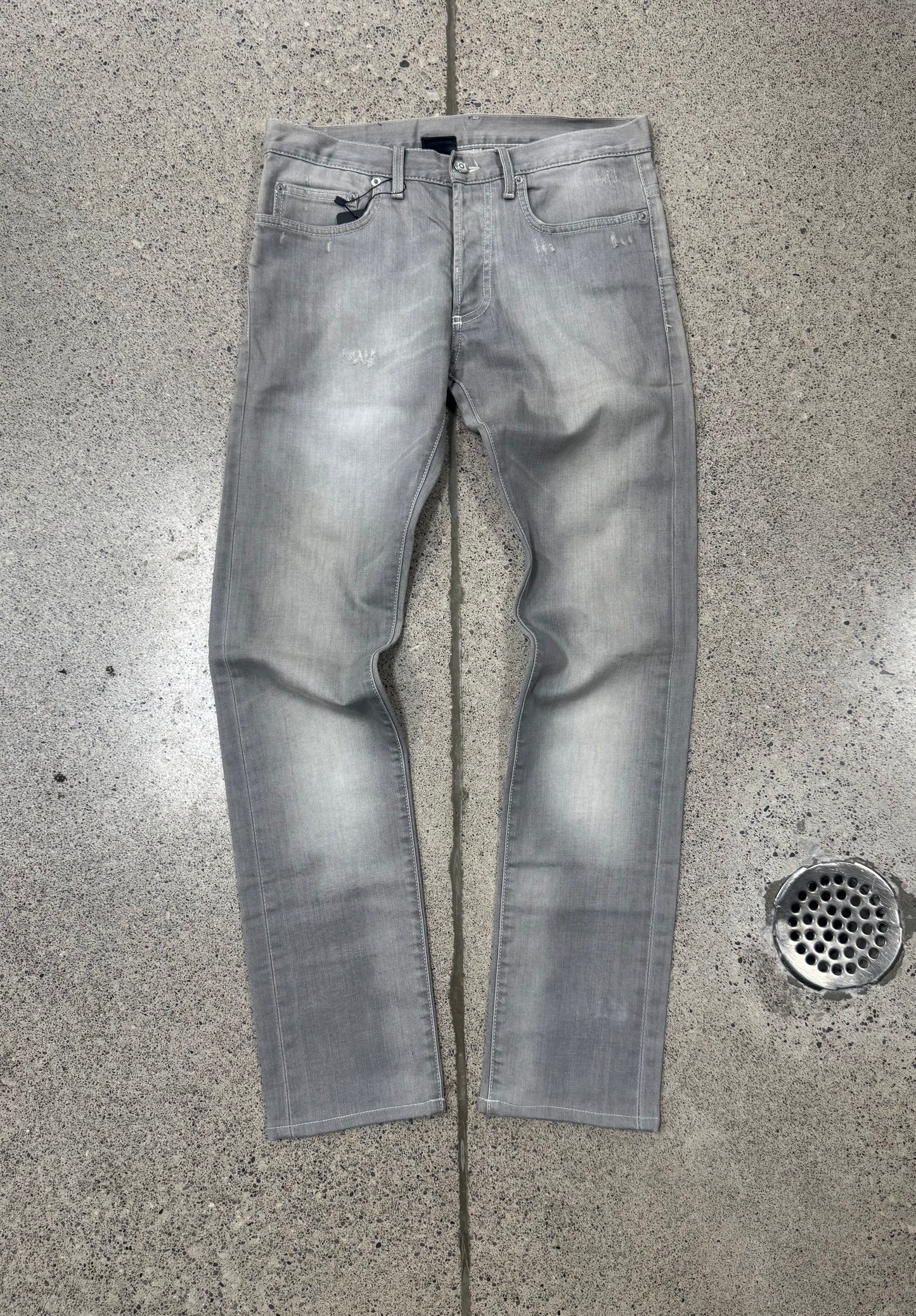 Dior Homme Washed Grey Skinny Jeans