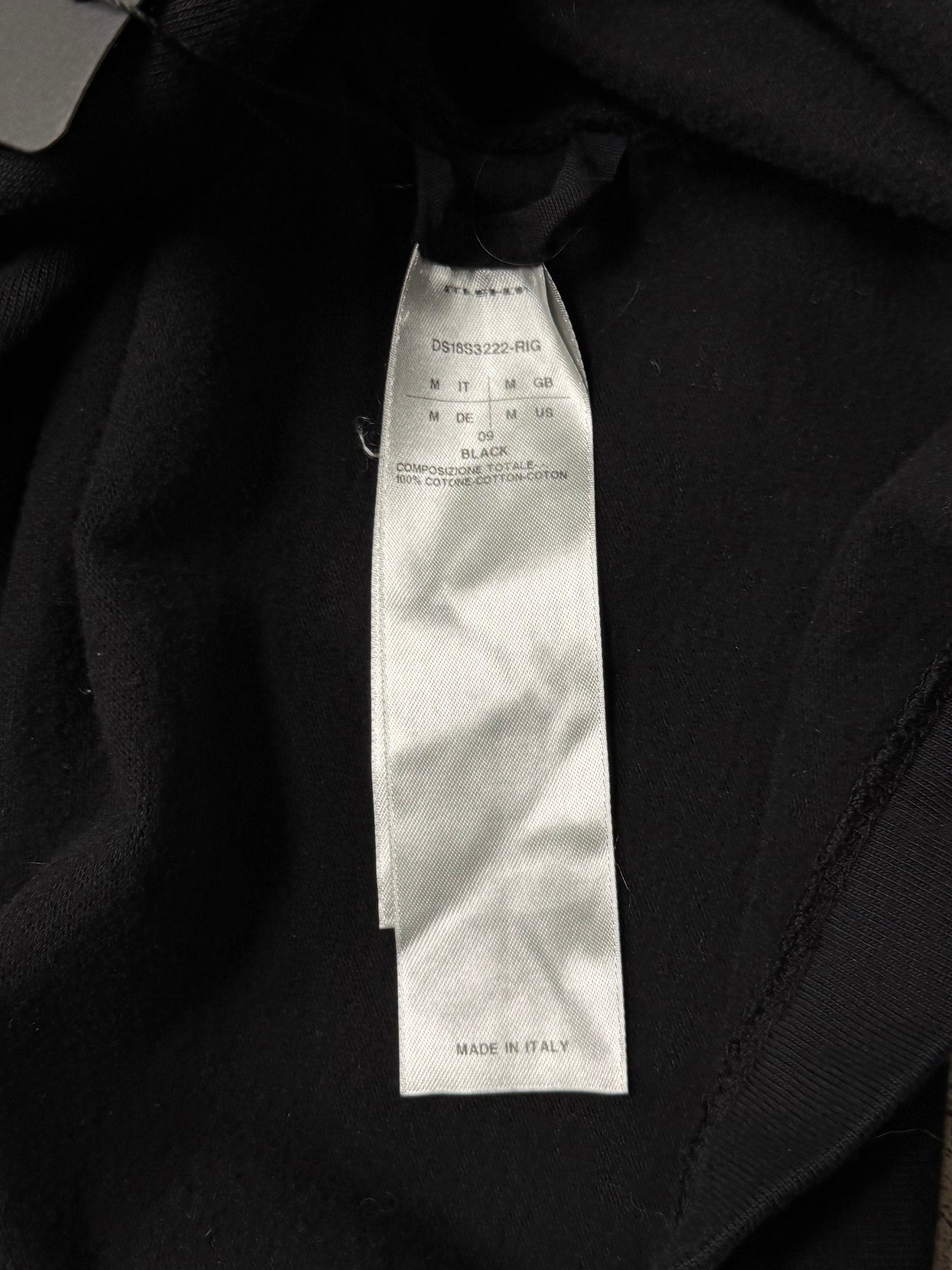 Rick Owens DRKSHDW ‘Wrap’ Black Drawstring Hoodie