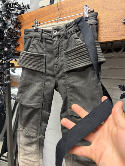 AW2023 Rick Owens ‘Luxor’ Creatch Dust/Pearl Degrade Skinny Jeans