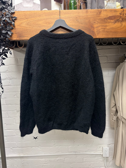 Acne Studios Black Mohair Knit Sweater