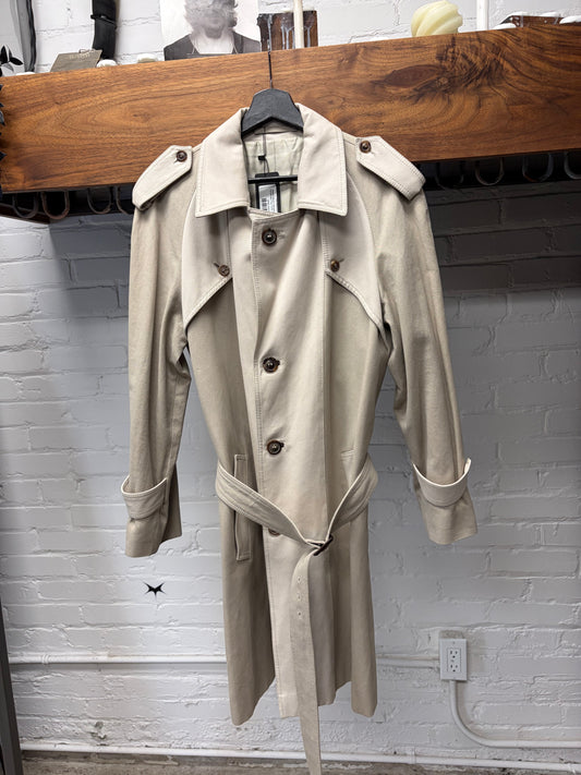 AW2007 Maison Martin Margiela Panelled Tan/Brown Two Tone Trench Coat