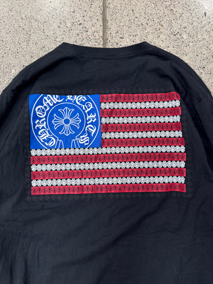Chrome Hearts ‘American Flag’ Long Sleeve Shirt