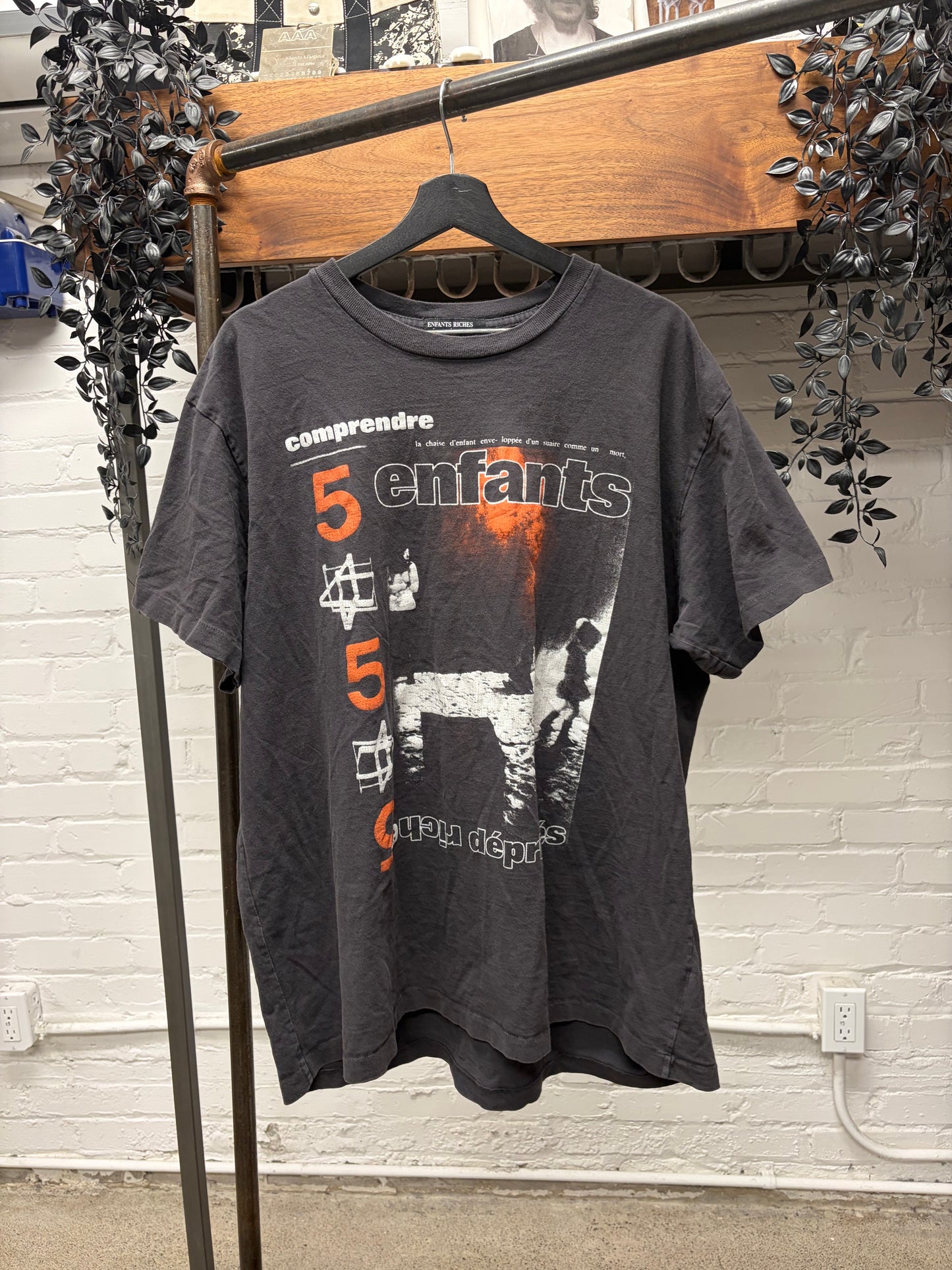 SS2024 Enfants Riches Deprimes ‘Comprende’ 555 Black Graphic T-Shirt