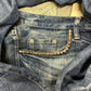 2000s Hysteric Glamour ‘Raw Blue’ Studded Bootcut Denim