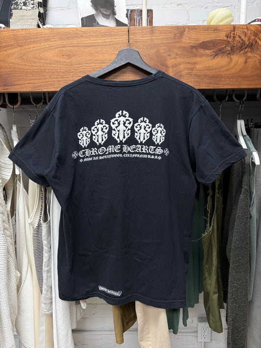 Chrome Hearts ‘Floral Dagger’ Black Graphic T-Shirt