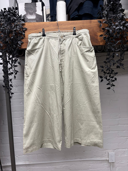 Vintage Yohji Yamamoto ‘Y’s’ Cream Cotton Wide Leg Shorts