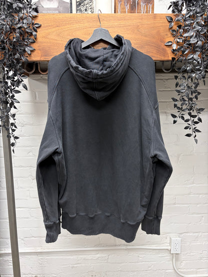 Givenchy ‘Barbed Wire’ Embroidered Logo Black Distressed Hoodie