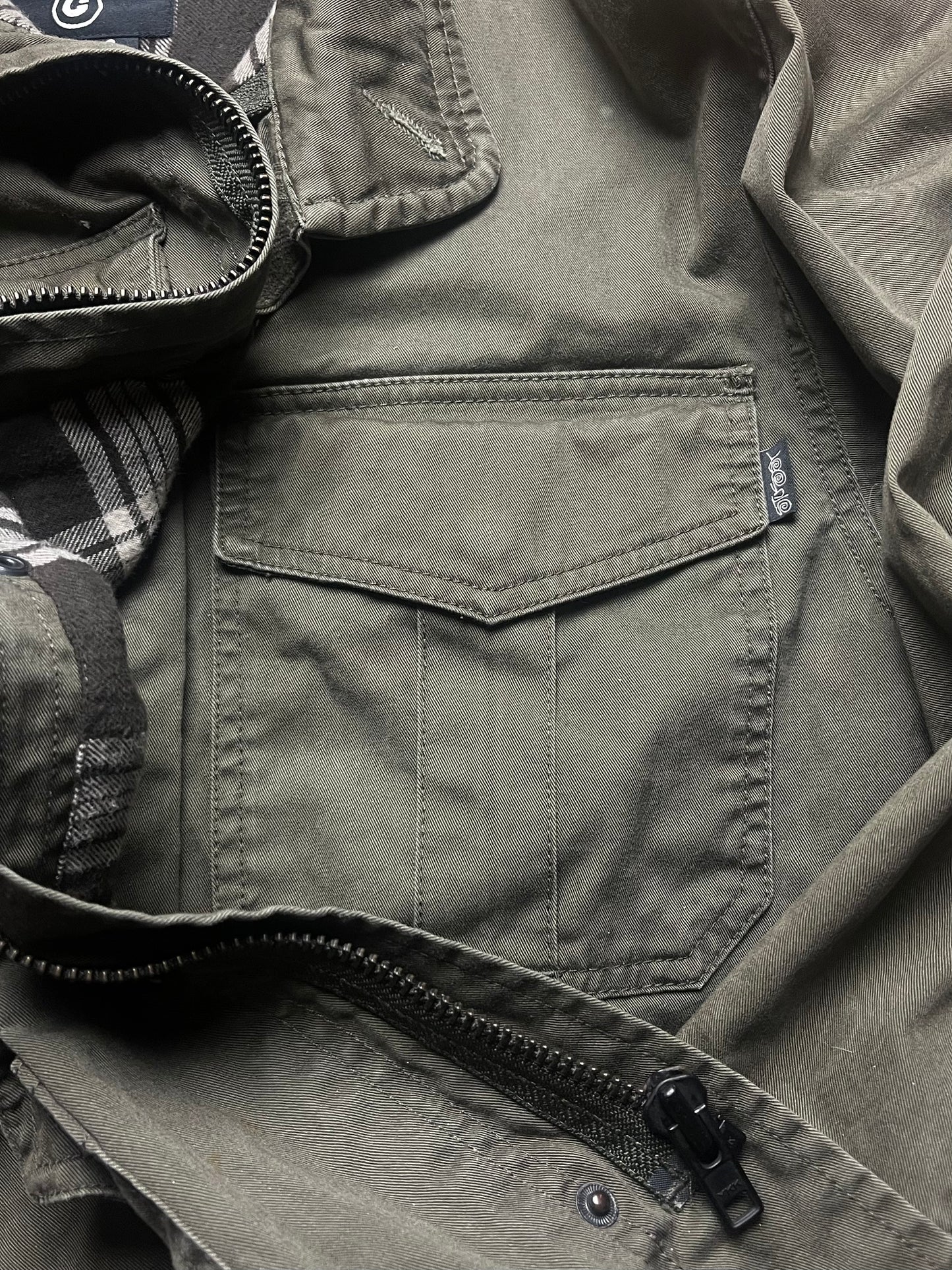 2000s Stussy M-65 Wool Lined Military Jacket