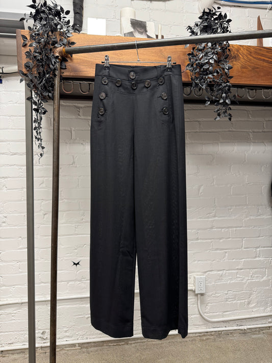 SS1997 Jean Paul Gaultier Classiqué ‘Sailor’ Front Button Wide Leg Trousers
