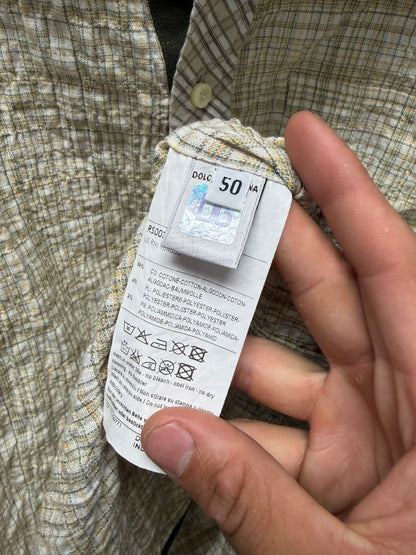 Dolce & Gabbana Gingham Button Up Shirt