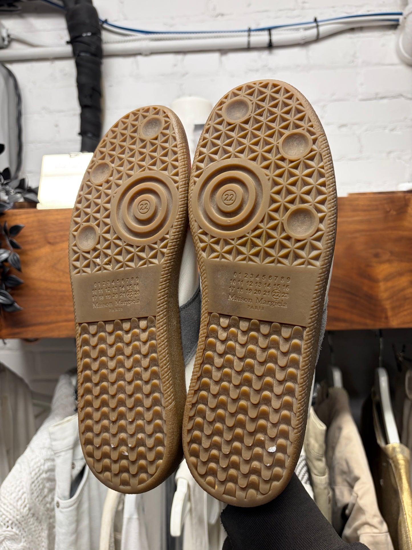 Maison Margiela ‘G.A.T.’ Patent Leather Toebox Low Top Sneakers