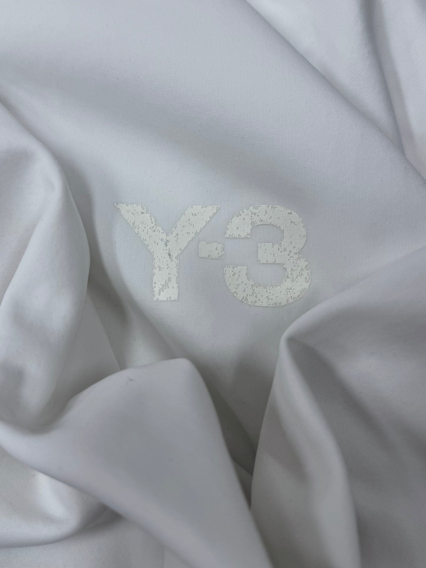 Y-3 By Yohji Yamamoto White Zip-Up Hoodie