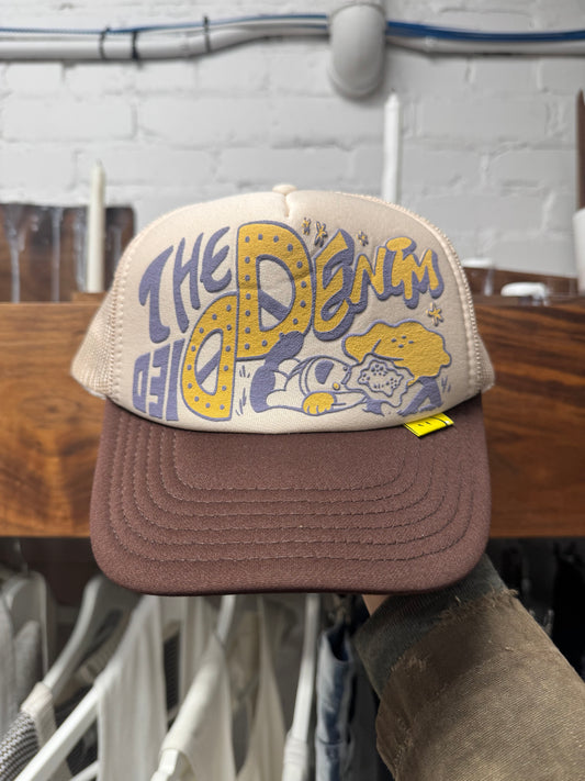 Kapital Kountry ‘The Denim Died’ Mesh Trucker Hat