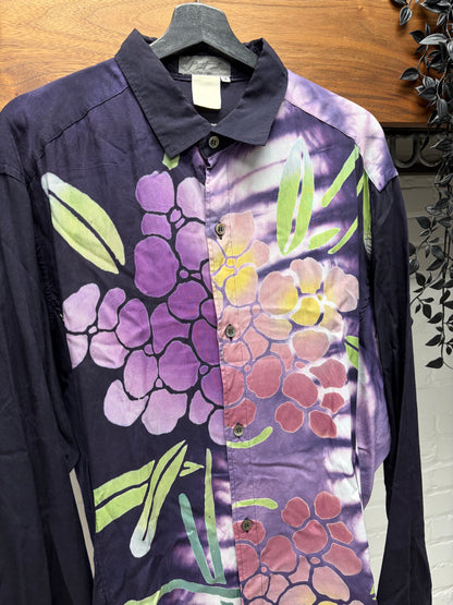 SS1995 Yohji Yamamoto Pour Homme ‘Grapes’ Rayon Button Up Shirt