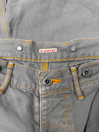 Kapital ‘Double Knee’ Buckle-Back Carpenter Denim