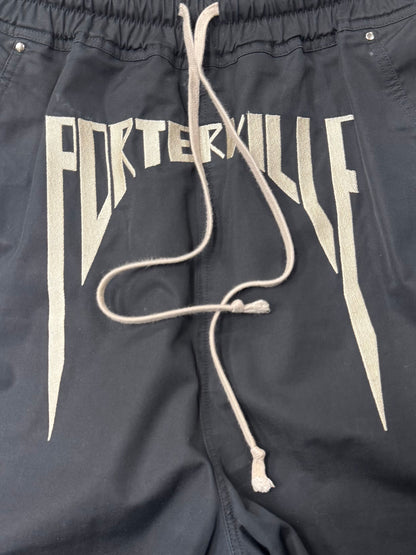 AW2024 Rick Owens ‘Porterville’ Embroidered Logo ‘Bela’ Track Pants