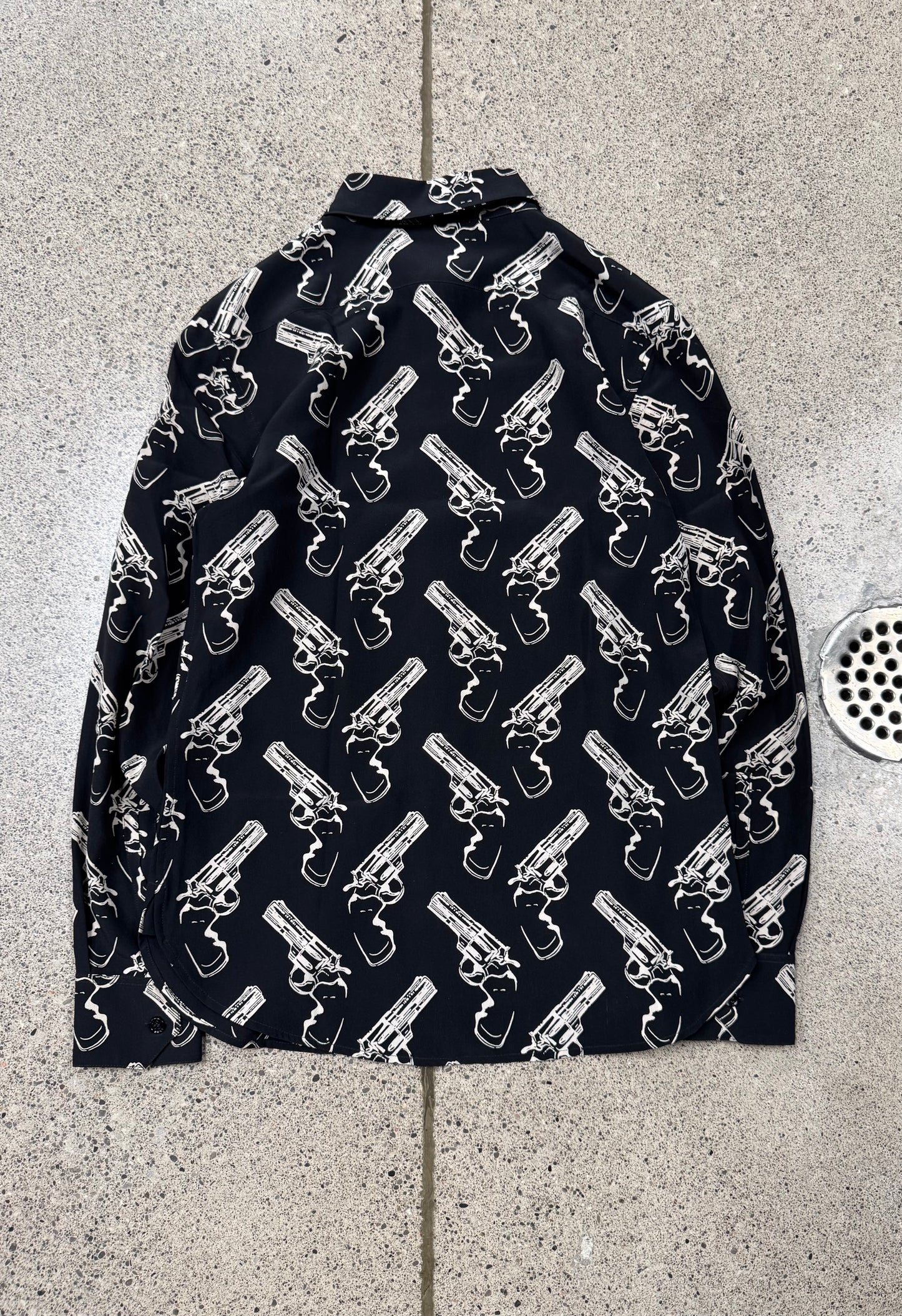AW2014 Saint Laurent ‘Gun Print’ Button Down Shirt