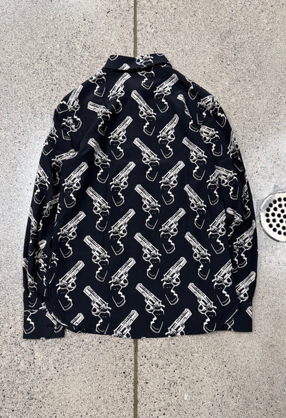 AW2014 Saint Laurent ‘Gun Print’ Button Down Shirt