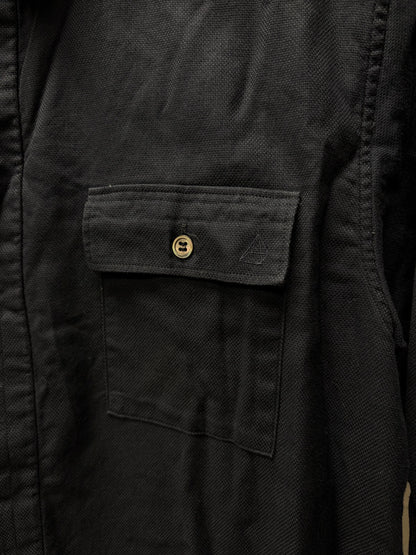 SS2007 Undercover ‘Purple’ Embroidered U Logo Black Button Up Shirt