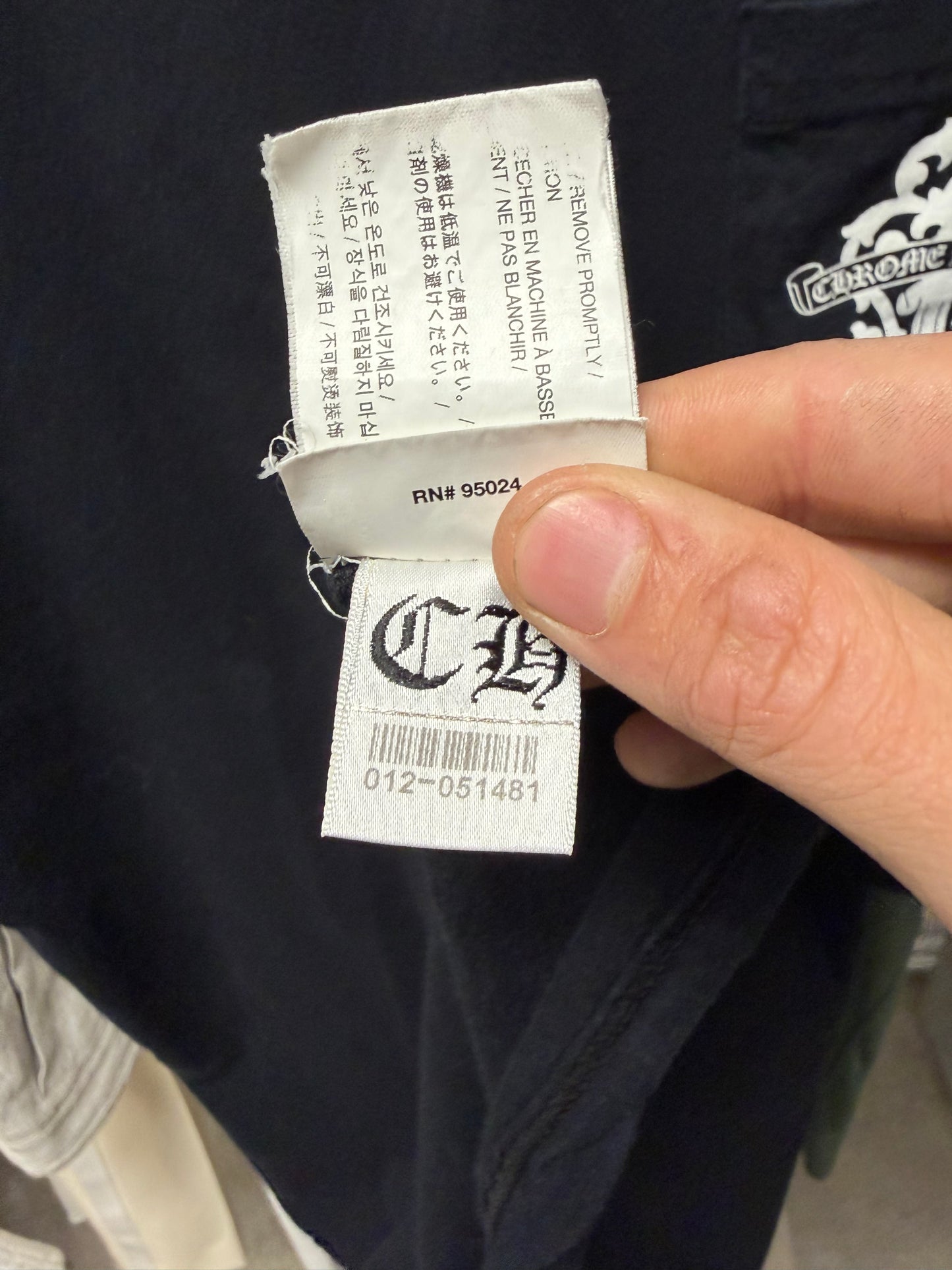 Chrome Hearts ‘Floral Dagger’ Black Graphic T-Shirt