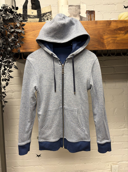 Dior Homme Reversible Blue/Grey Cotton Hoodie