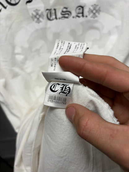 Chrome Hearts ‘Dagger Vine & Scroll Logo’ White Graphic T-Shirt