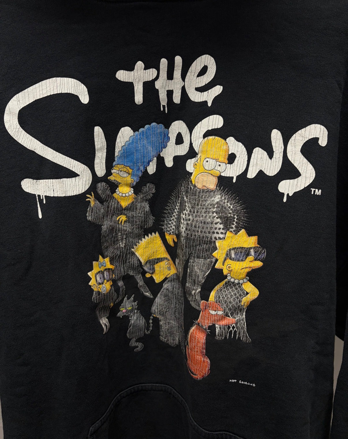 AW2021 Balenciaga x The Simpsons Black ‘Afterworld’ Hoodie