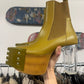 Rick Owens ‘Sulphate’ Green Grill Kiss Heels