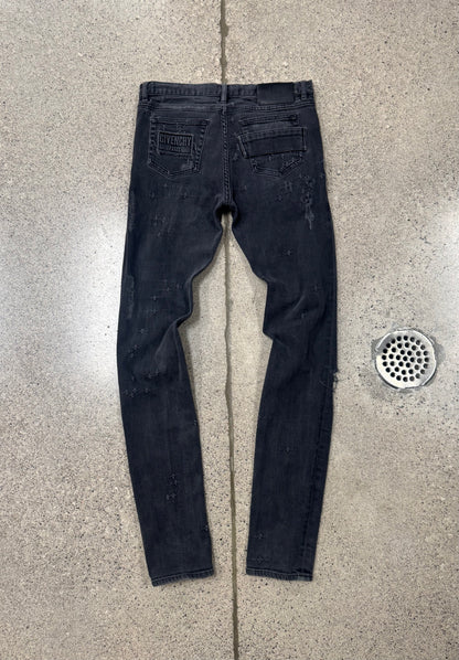Givenchy ‘Thrash Distressed’ Black Skinny Jeans