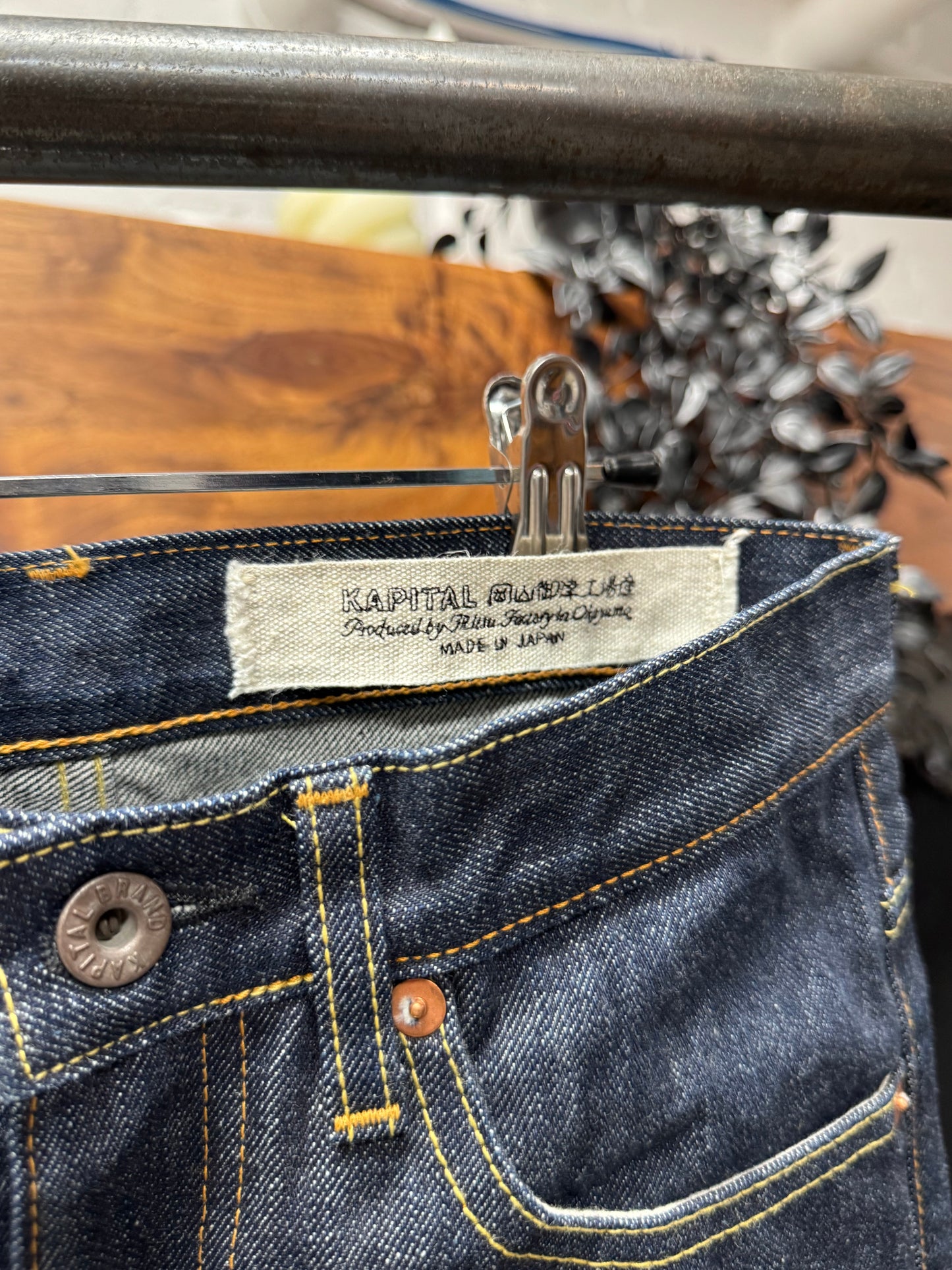 Kapital Raw Blue Flared Leg ‘Bell Bottom’ Denim