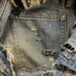 If Six Was Nine Mudmax ‘Pierced’ Dirt Washed Blue Flare Cut Denim