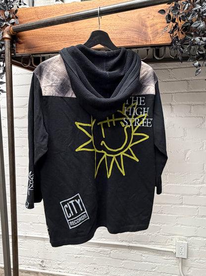 AW2005 Number (N)ine ‘The High Streets’ Reconstructed Thermal Hooded Flannel