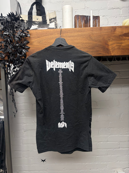SS2017 Vetements x Hanes ‘Metal Tour’ Short Sleeve Shirt