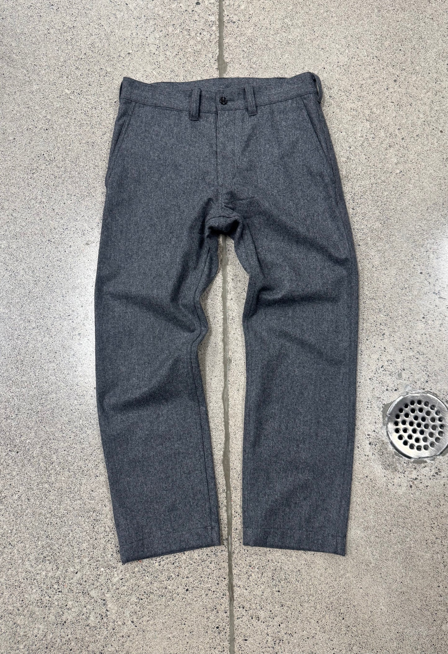 2000s Comme Des Garçons Homme Wool Bootcut Trousers