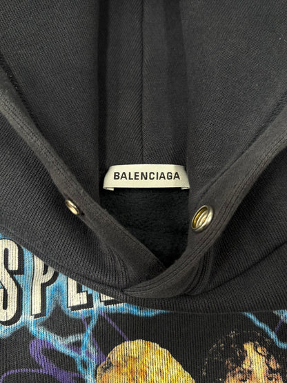 2018 Balenciaga ‘Speedhunters’ Oversized Heavyweight Cotton Hoodie