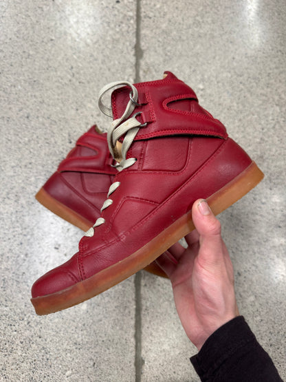 2012 Maison Margiela x H&M Leather G.A.T. High Top Sneakers