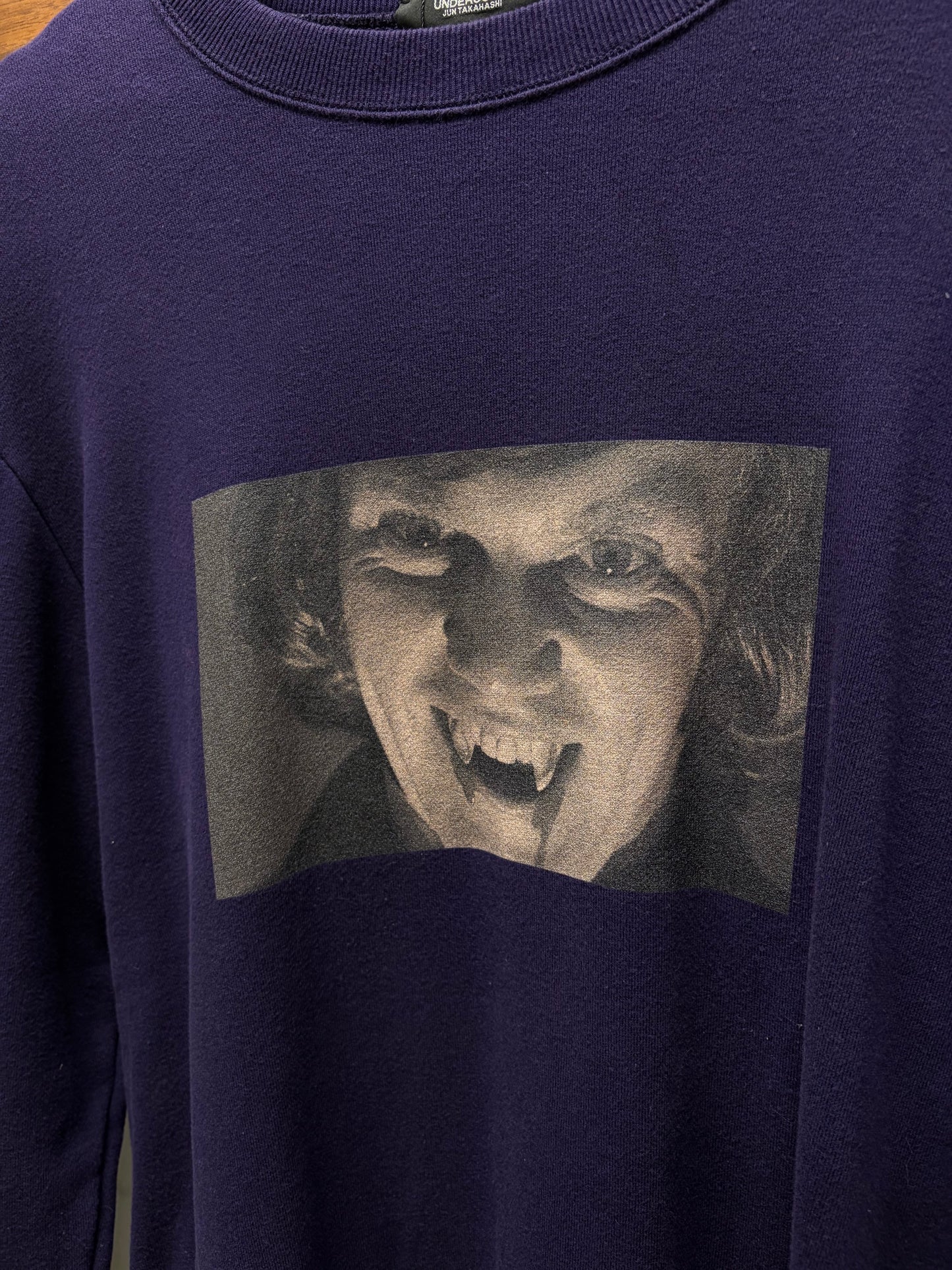 AW2018 Undercover ‘A Clockwork Orange’ Purple Graphic Sweatshirt