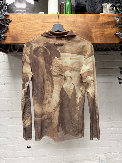 SS1998 Jean Paul Gaultier ‘Bedouins’ Mesh Long Sleeve Shirt
