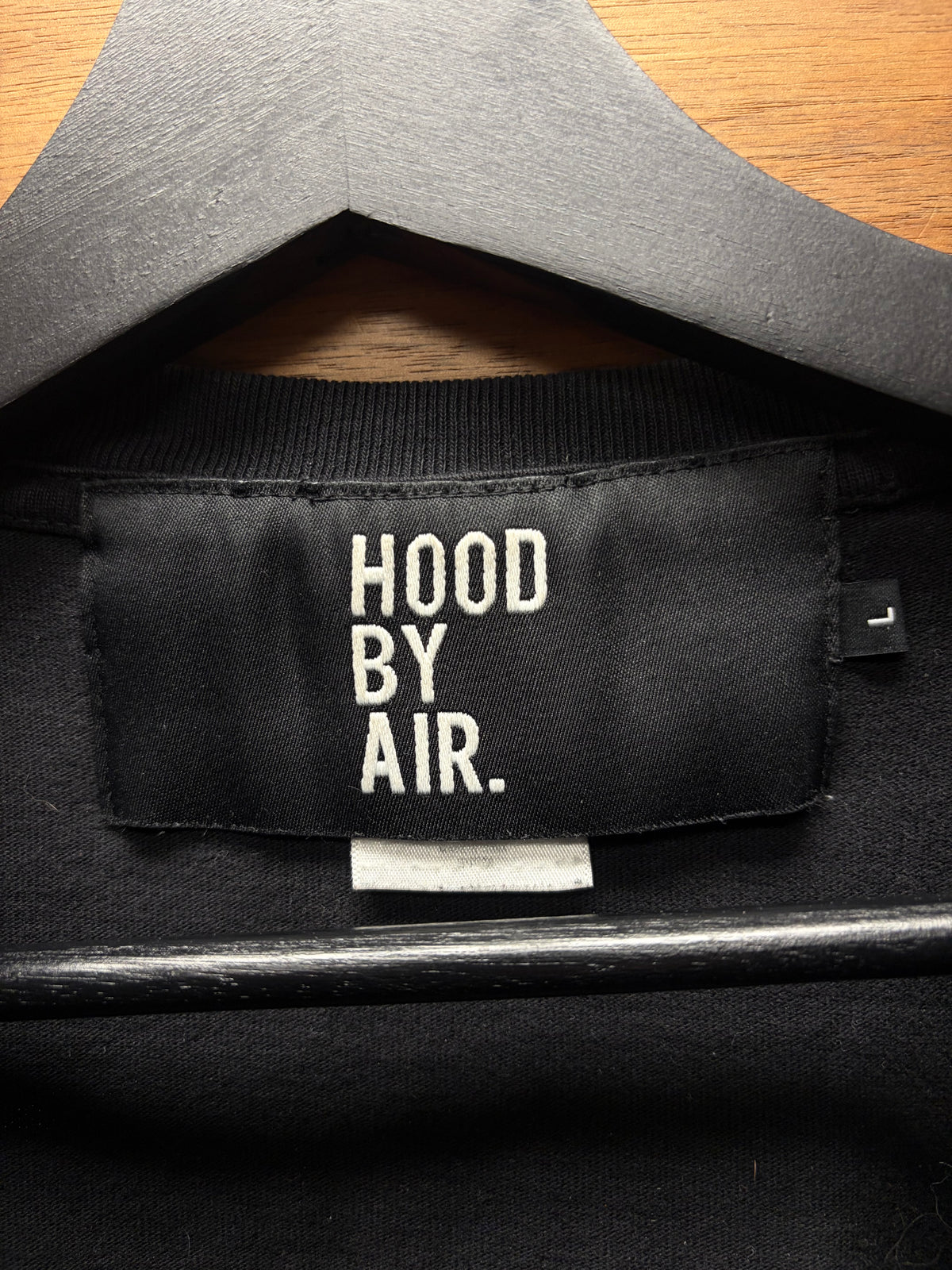 Hood By Air ‘Thumbprint’ Black Long Sleeve Shirt