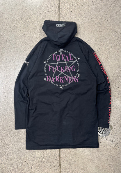 AW2017 Vetements ‘Total Fucking Darkness’ Elongated Hoodie