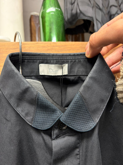 SS2009 Dior Button Up Black
Textured Collar Shirt