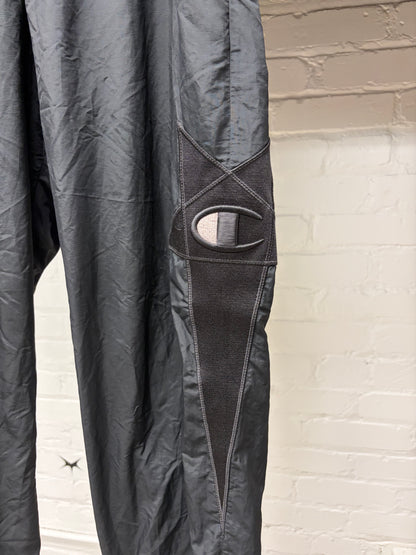 Rick Owens x Champion ‘Pentagram’ Black Nylon Track Pants