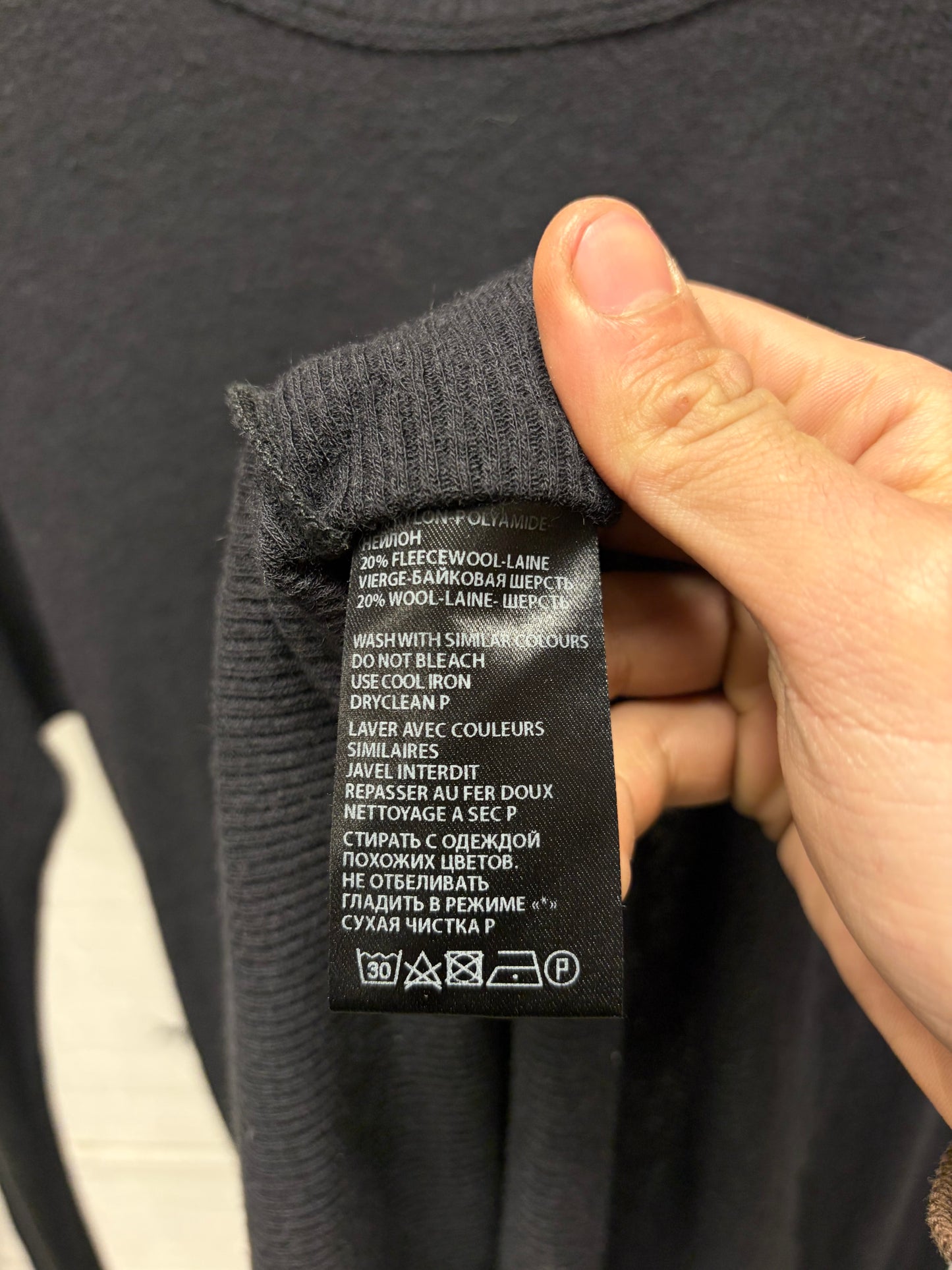 Haider Ackermann Ribbed Wool Long Sleeve Layering Top