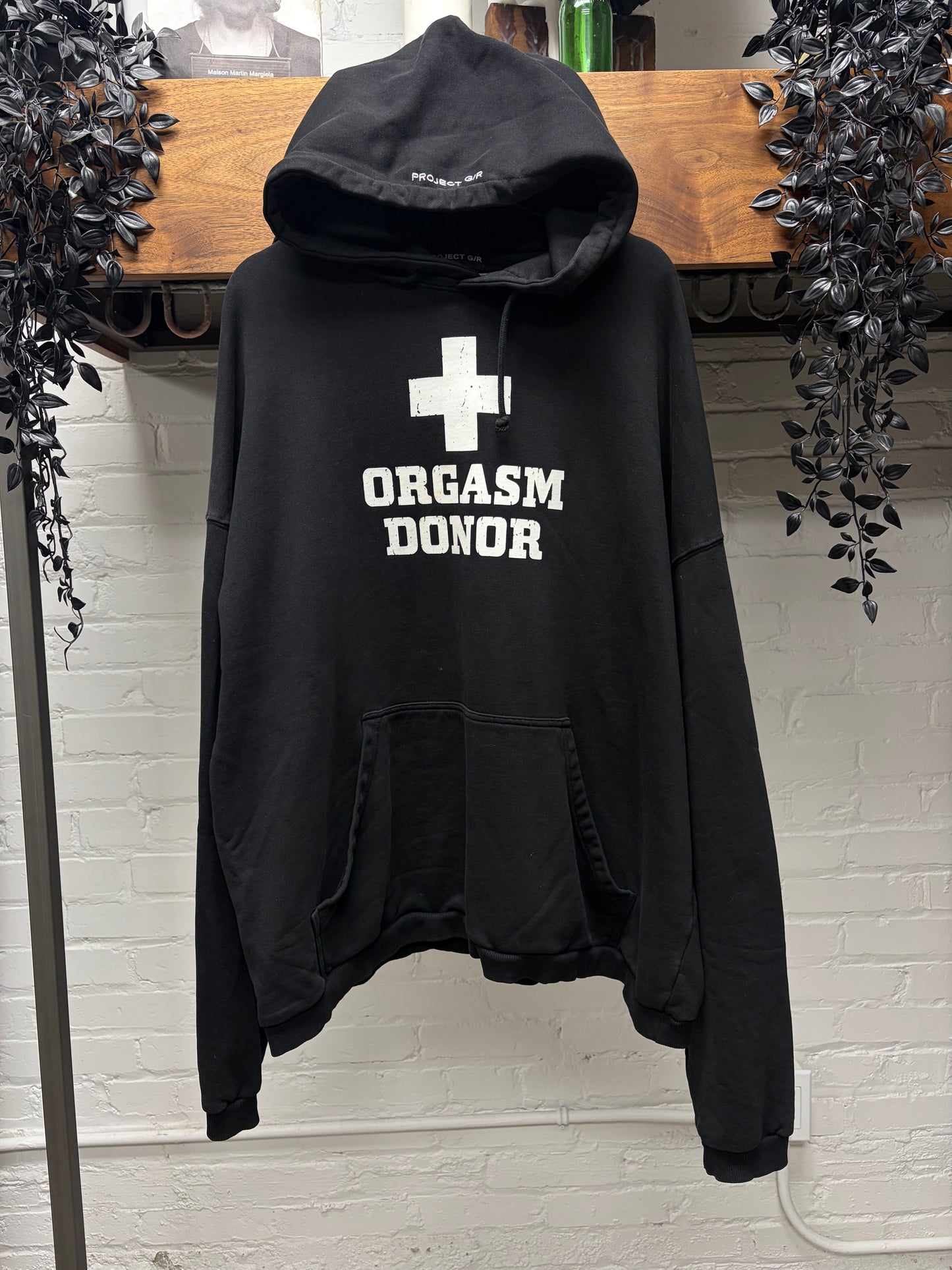 Project G/R ‘Orgasm Donor’ Black Oversized Hoodie