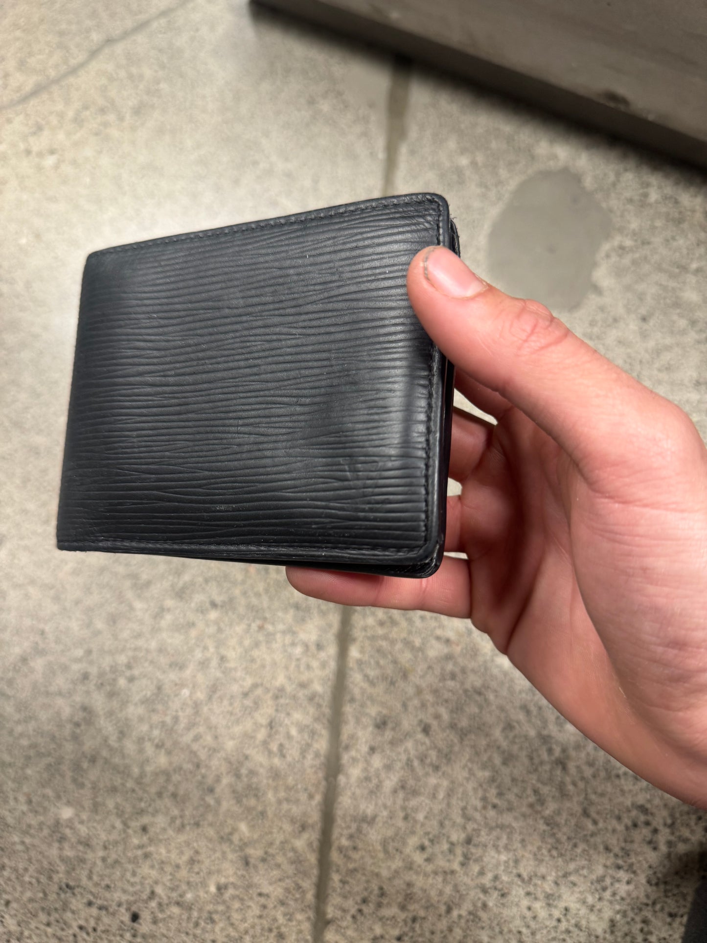 Louis Vuitton ‘Epi’ Black Leather Bifold Wallet