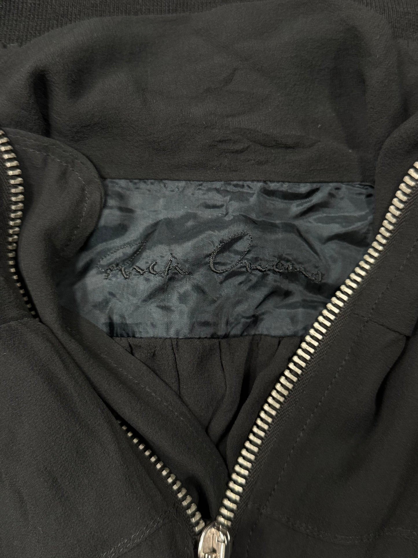 Rick Owens Olmar & Mirta Era ‘Sheer Back’ Zip Up High Neck Track Jacket