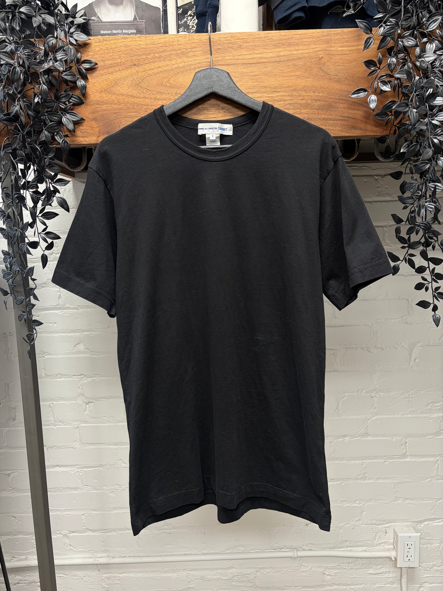 Comme Des Garçons Shirt Basic Black T-Shirt